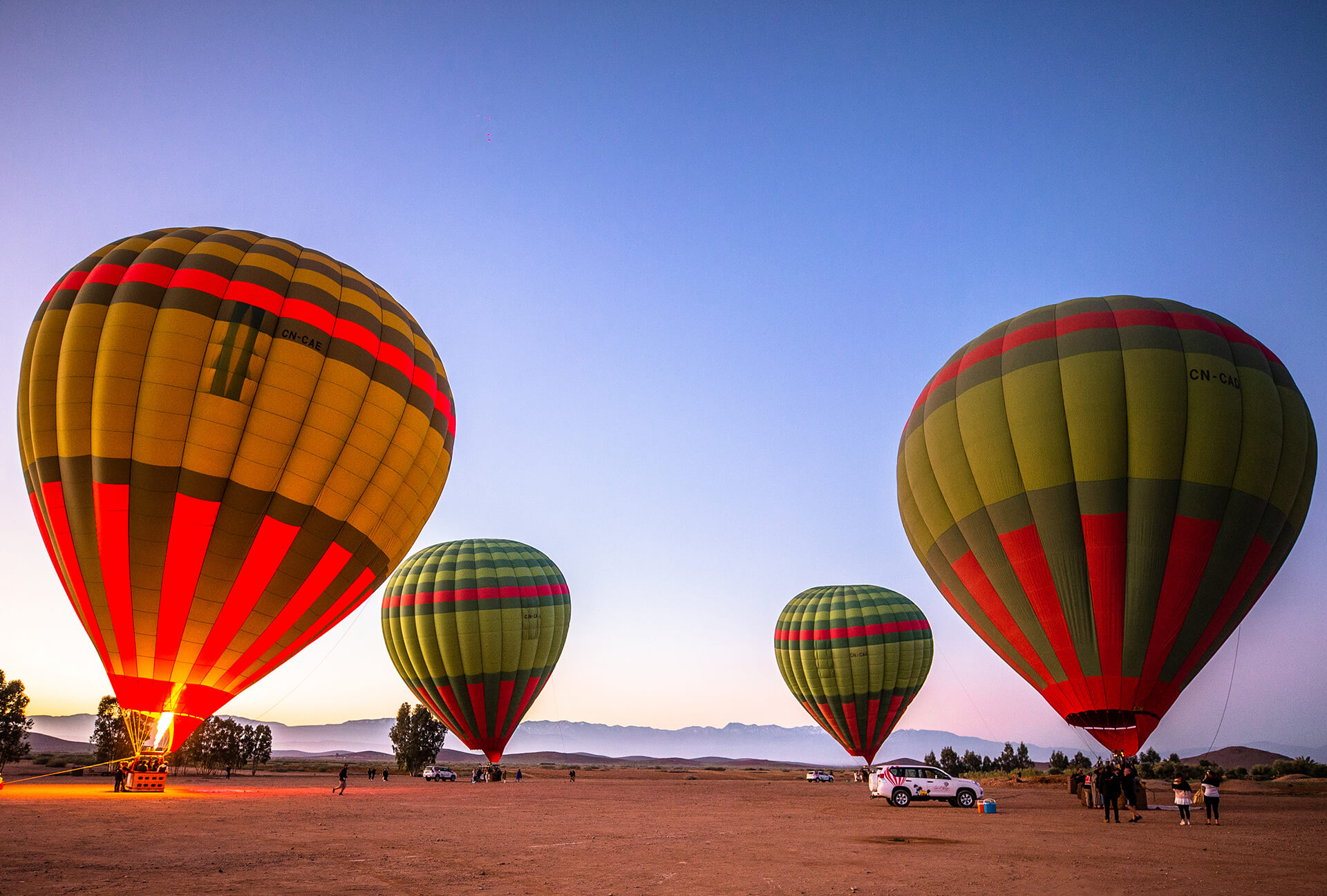 Hot air balloon flights